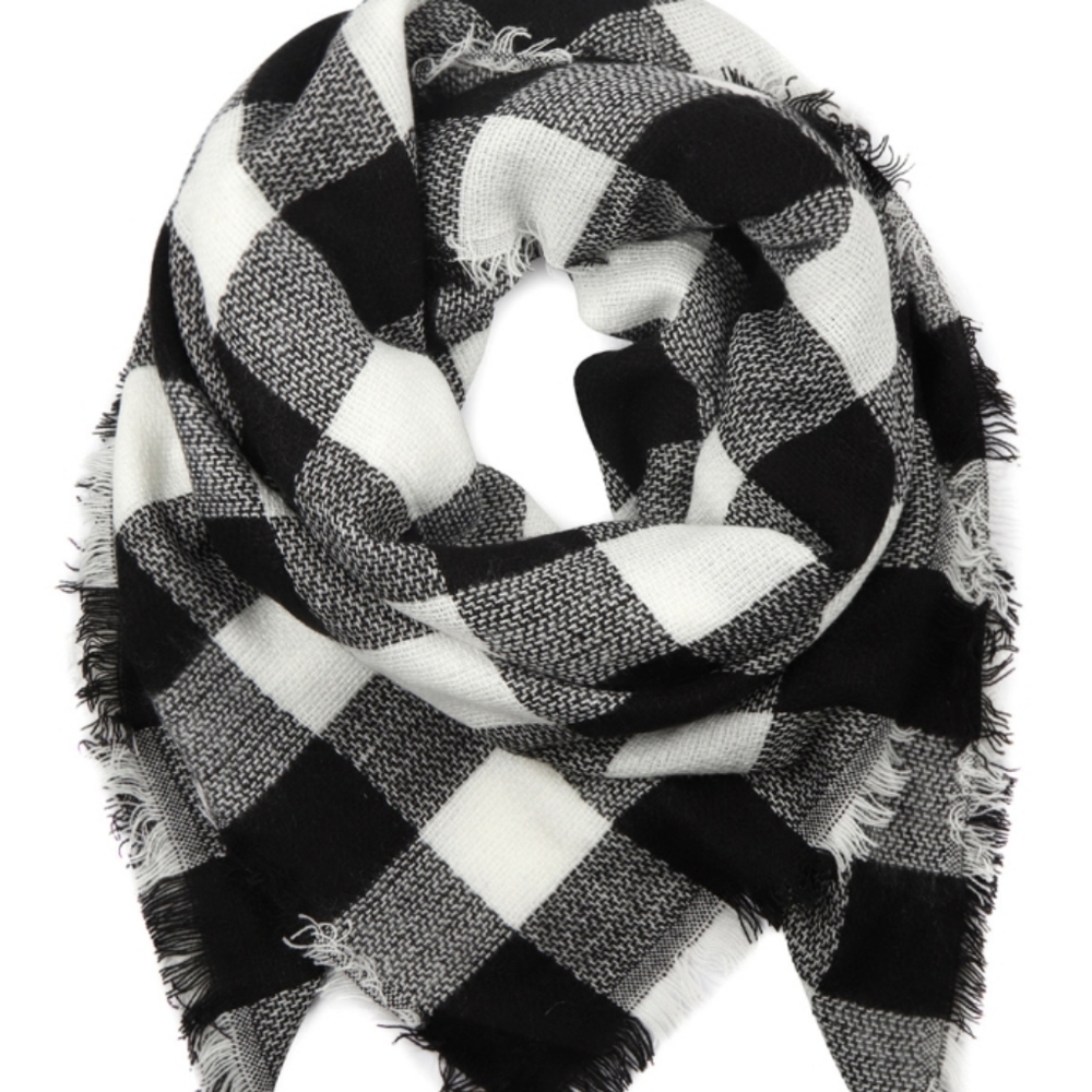 TARTAN Checkered BLANKET SCARF - Picture 6 of 6